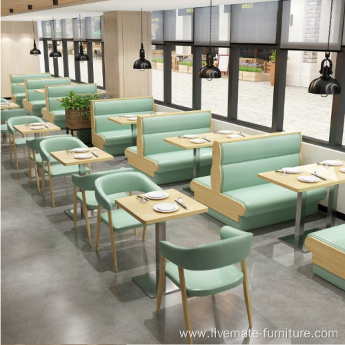 Commercial Dining furniture Leather Single Restaurant Sofa